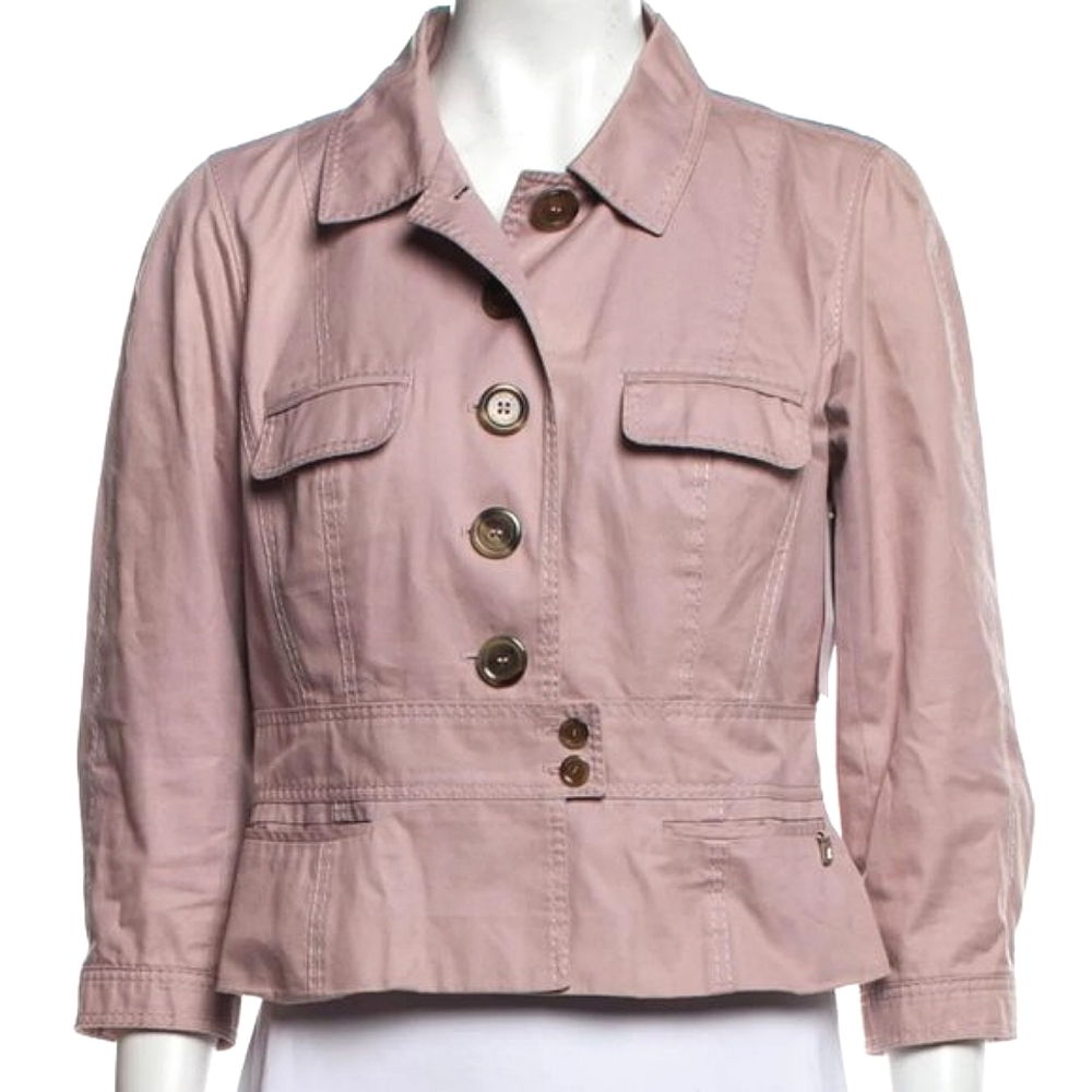 LOUIS VUITTON Mauve Casual Cotton Jacket Sz 42